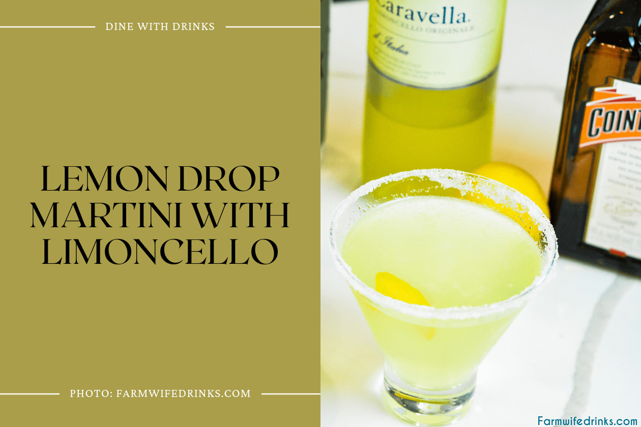 Lemon Drop Martini With Limoncello