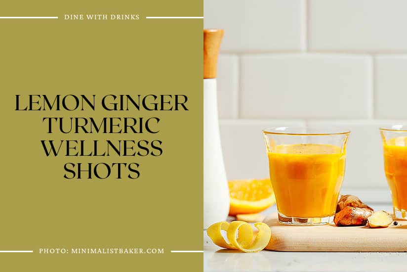Lemon Ginger Turmeric Wellness Shots