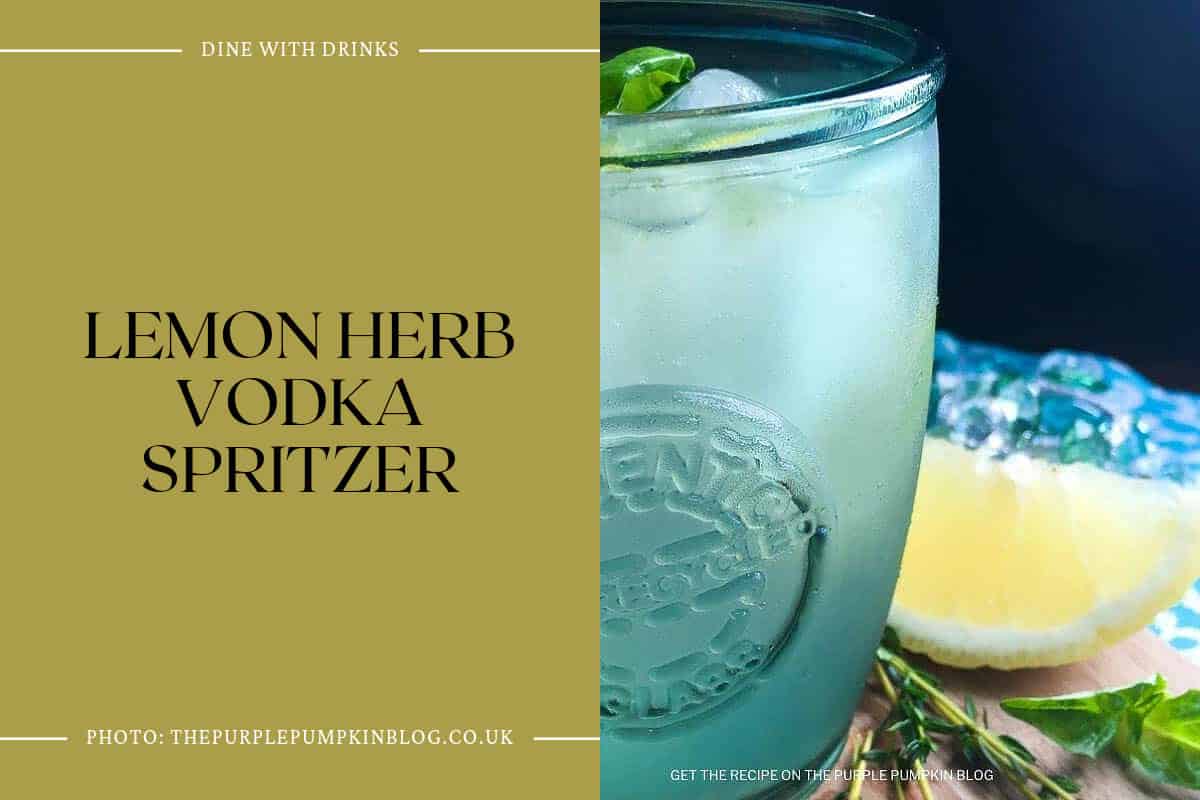 Lemon Herb Vodka Spritzer
