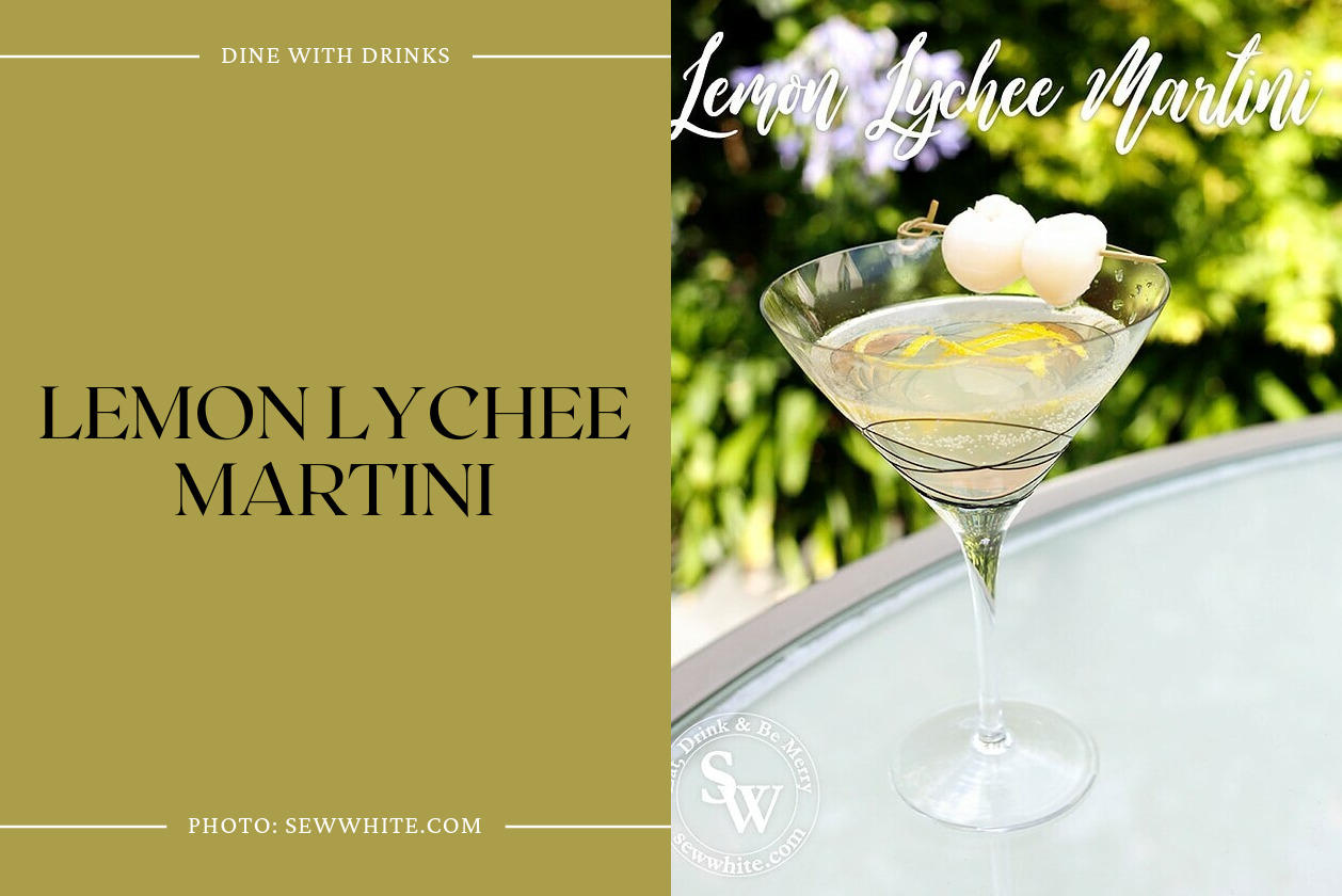 Lemon Lychee Martini