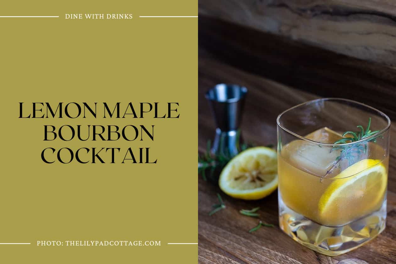 Lemon Maple Bourbon Cocktail