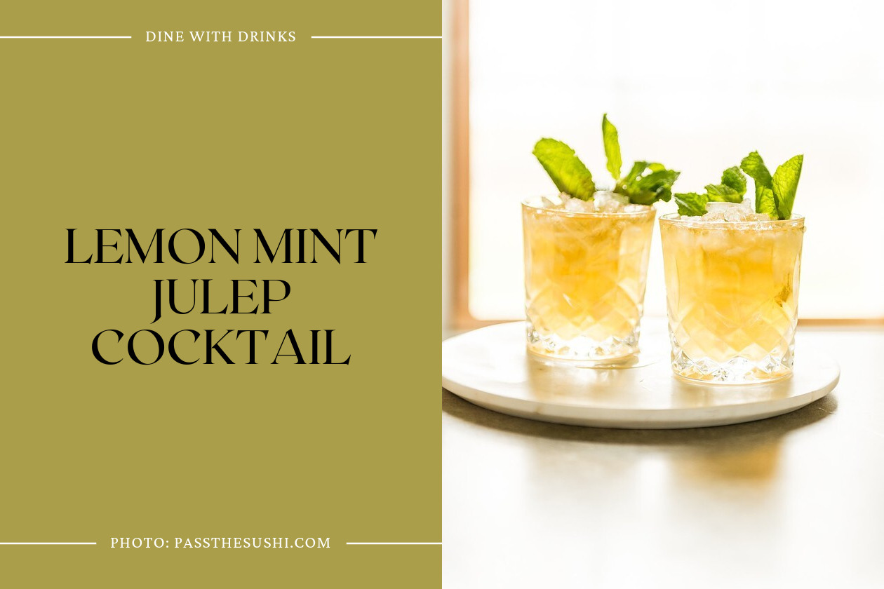 Lemon Mint Julep Cocktail