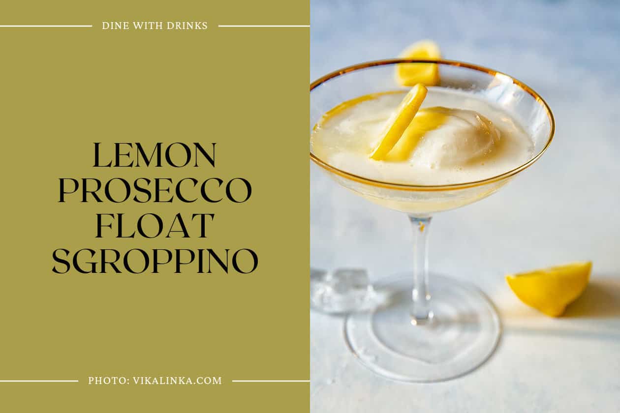 Lemon Prosecco Float Sgroppino