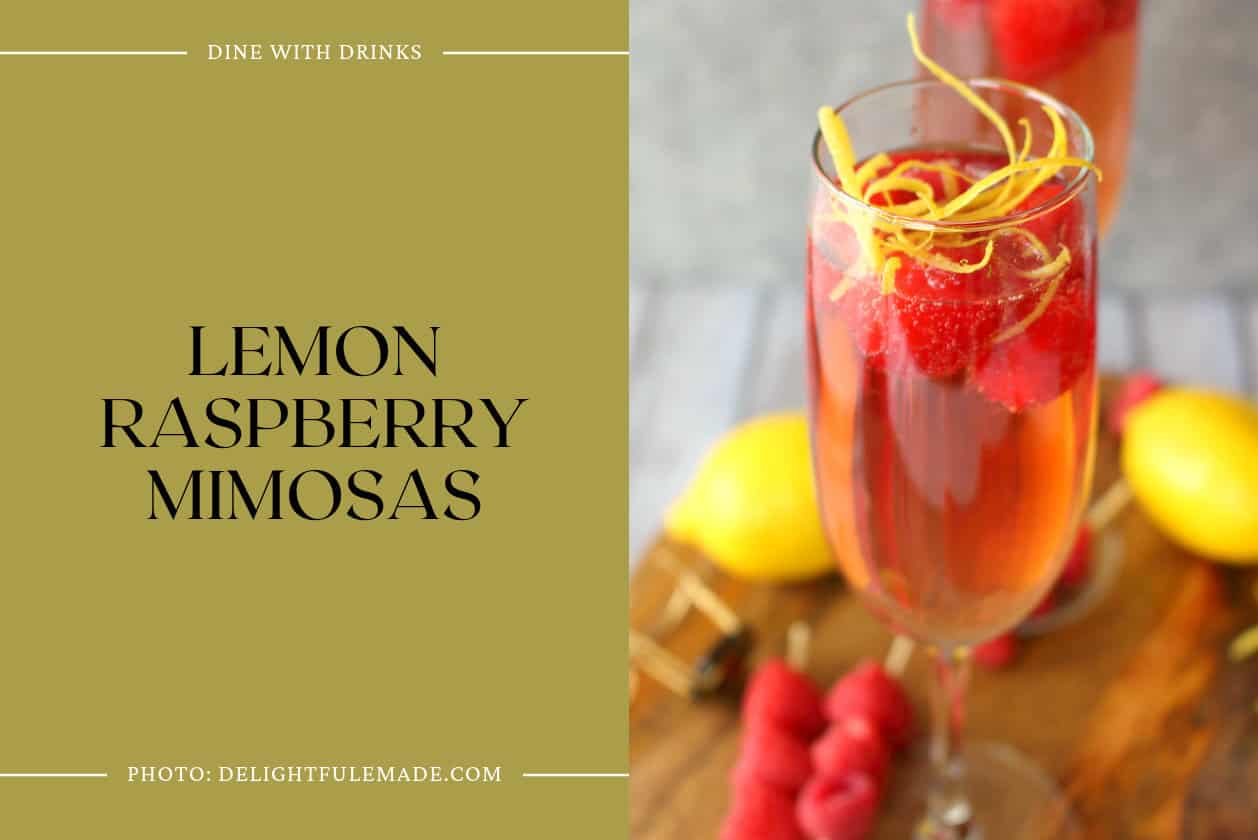 Lemon Raspberry Mimosas