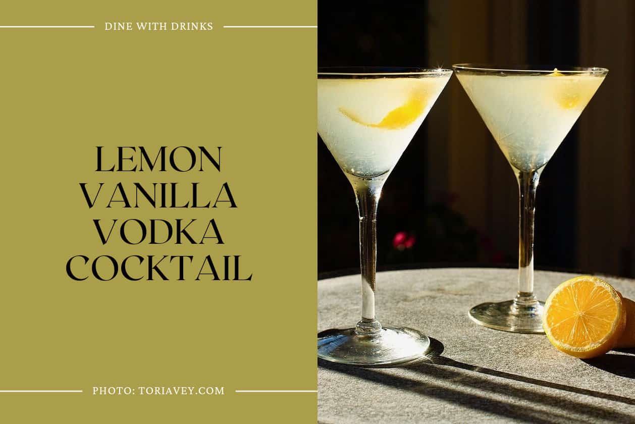 Lemon Vanilla Vodka Cocktail