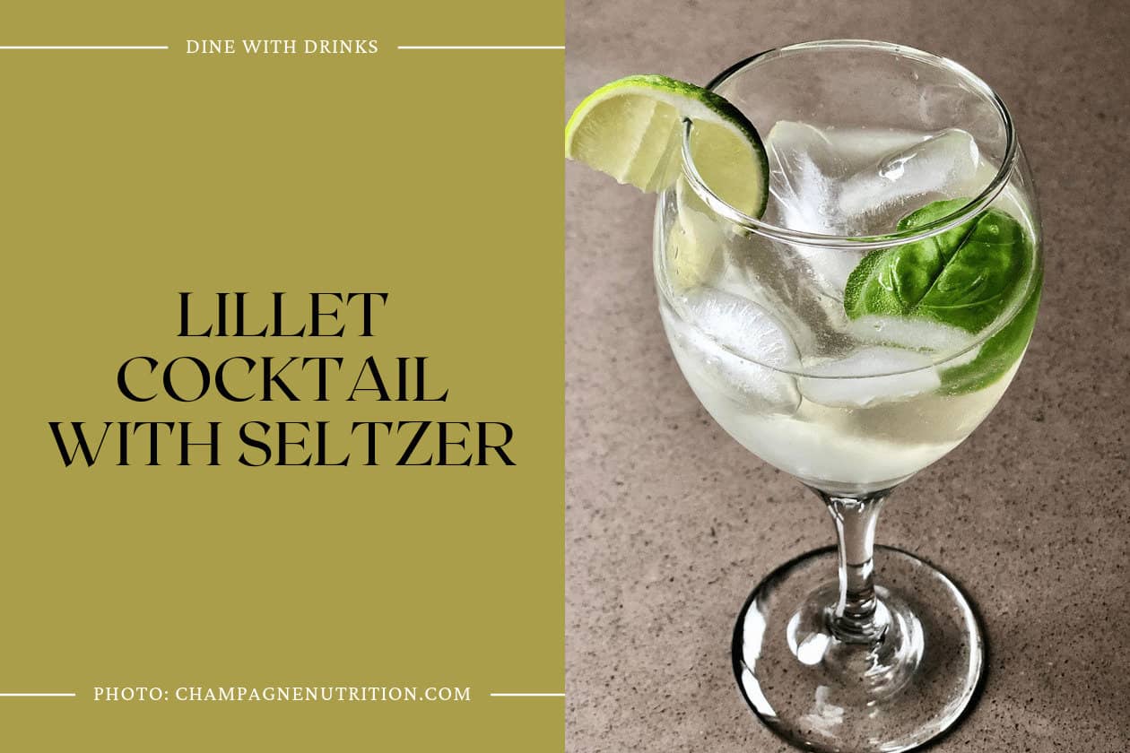 Lillet Cocktail With Seltzer