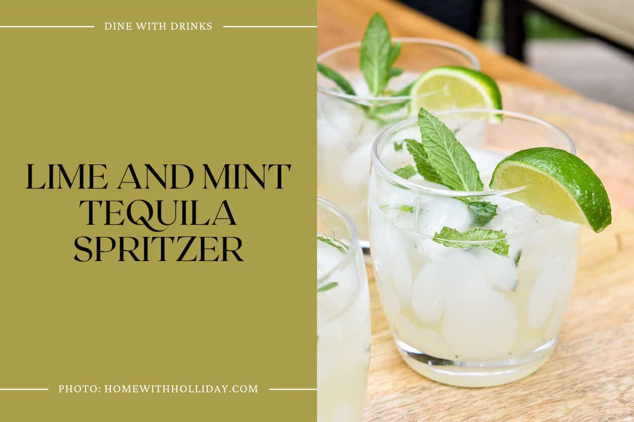 Lime And Mint Tequila Spritzer