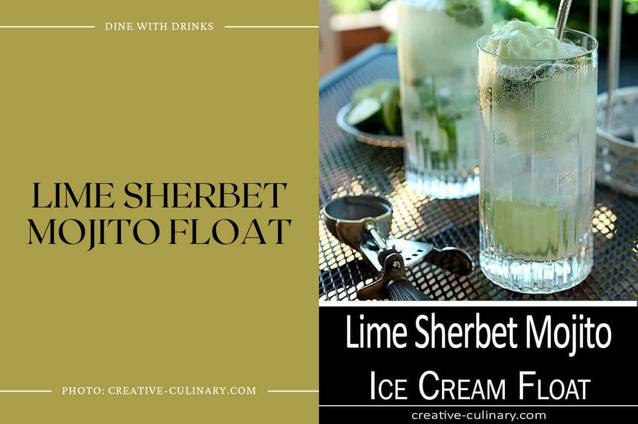 Lime Sherbet Mojito Float