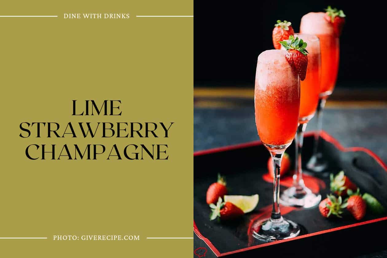 Lime Strawberry Champagne