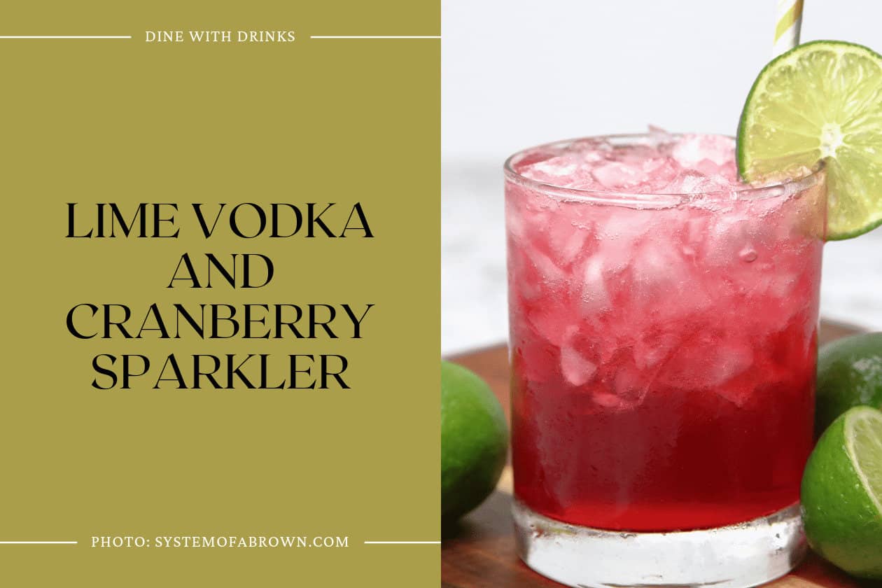 Lime Vodka And Cranberry Sparkler