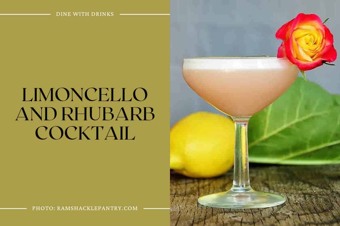 Limoncello And Rhubarb Cocktail