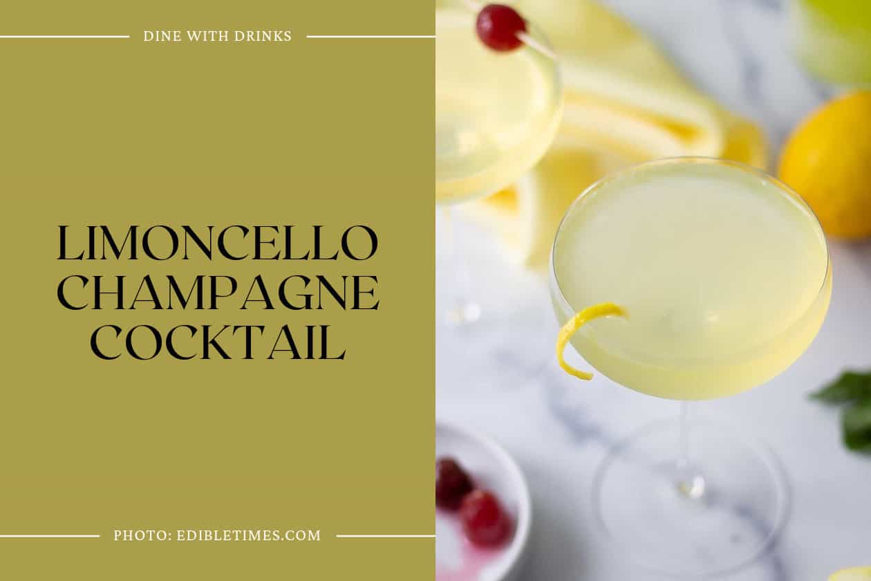 Limoncello Champagne Cocktail