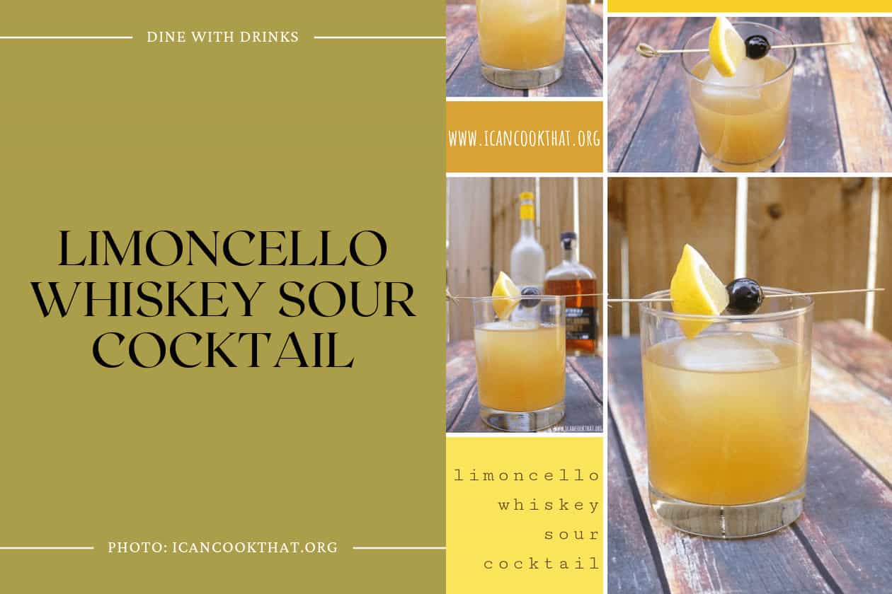 Limoncello Whiskey Sour Cocktail