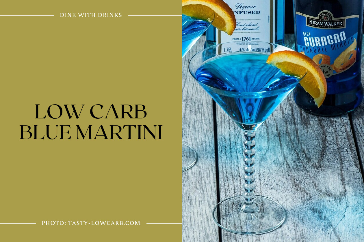 Low Carb Blue Martini