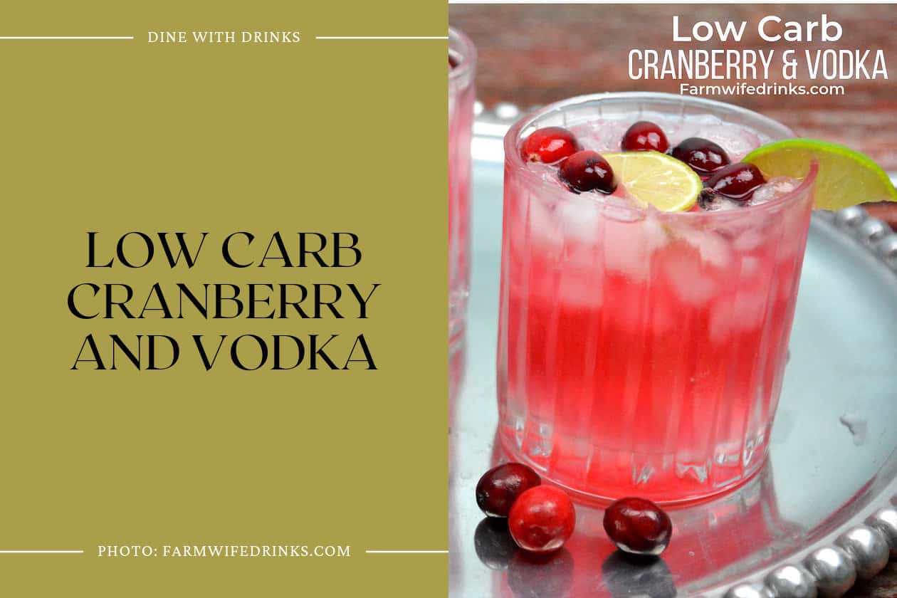 Low Carb Cranberry And Vodka