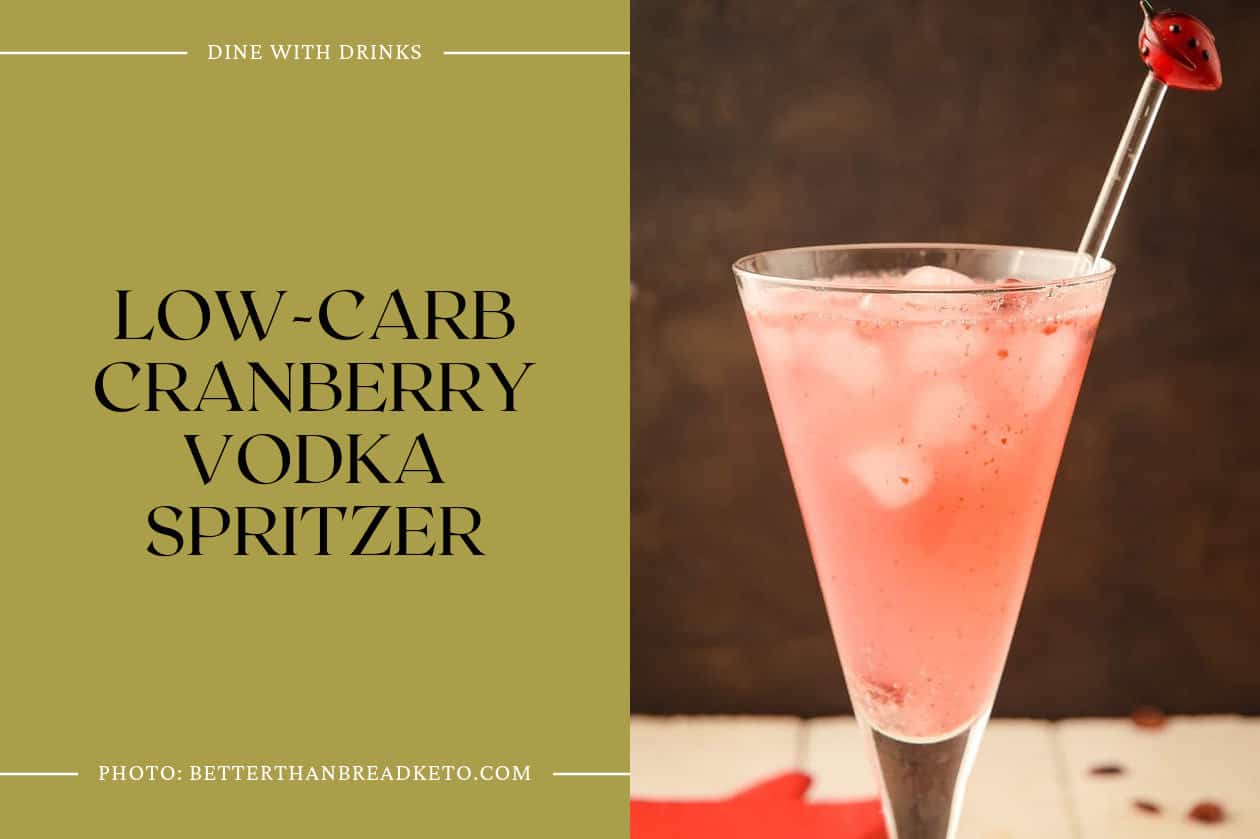 Low-Carb Cranberry Vodka Spritzer