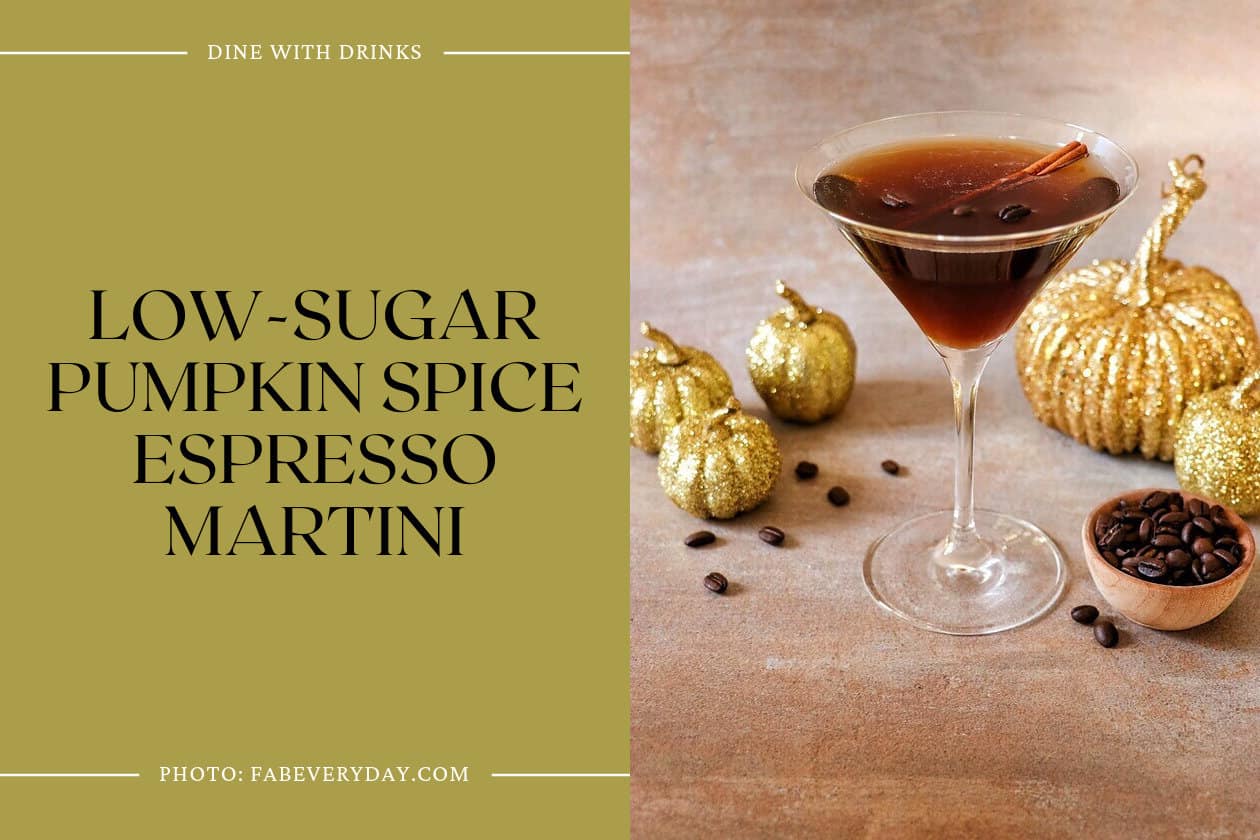Low-Sugar Pumpkin Spice Espresso Martini