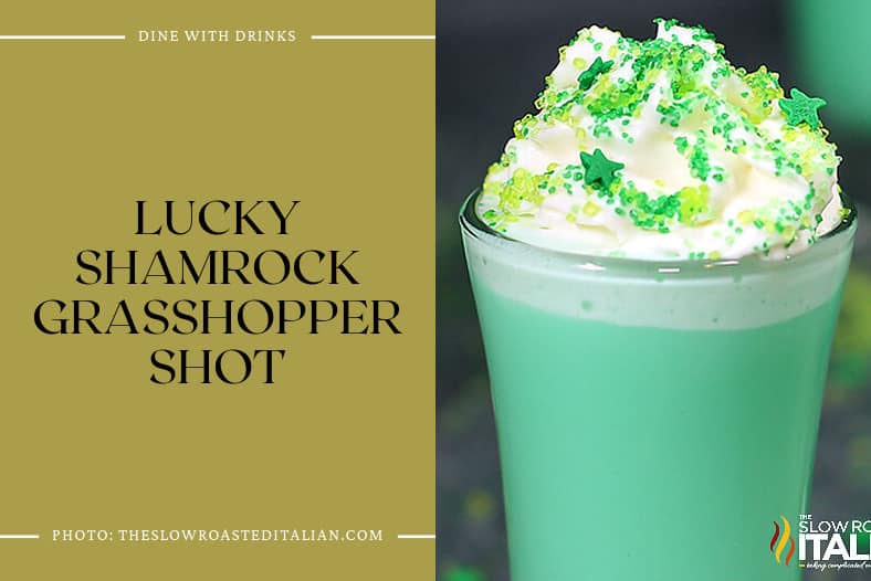 Lucky Shamrock Grasshopper Shot