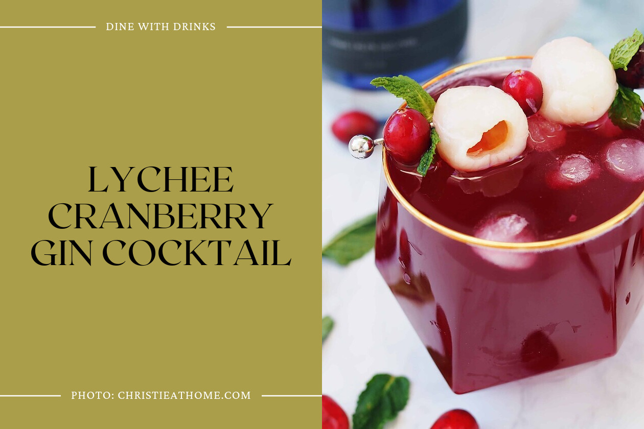 Lychee Cranberry Gin Cocktail