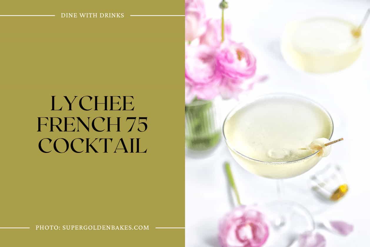 Lychee French 75 Cocktail