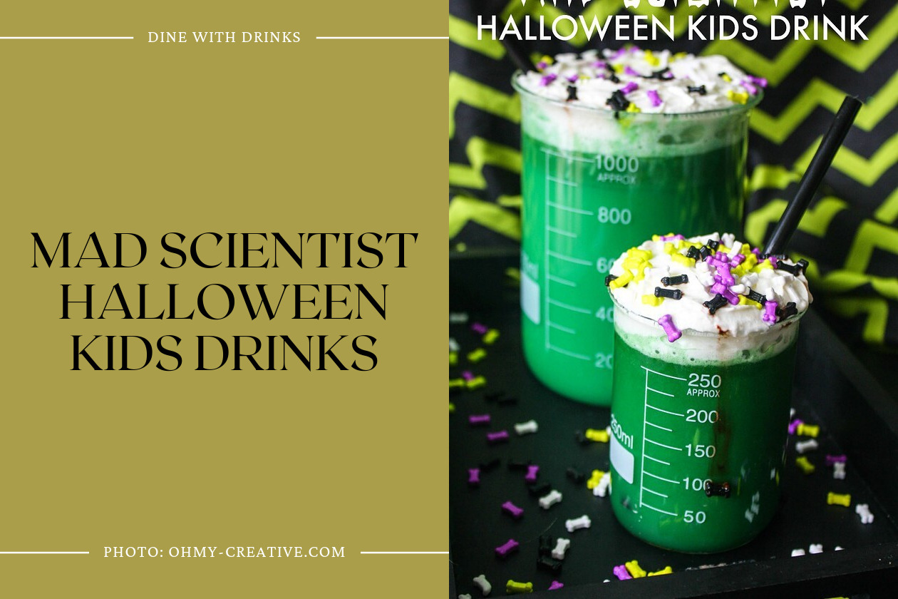 Mad Scientist Halloween Kids Drinks