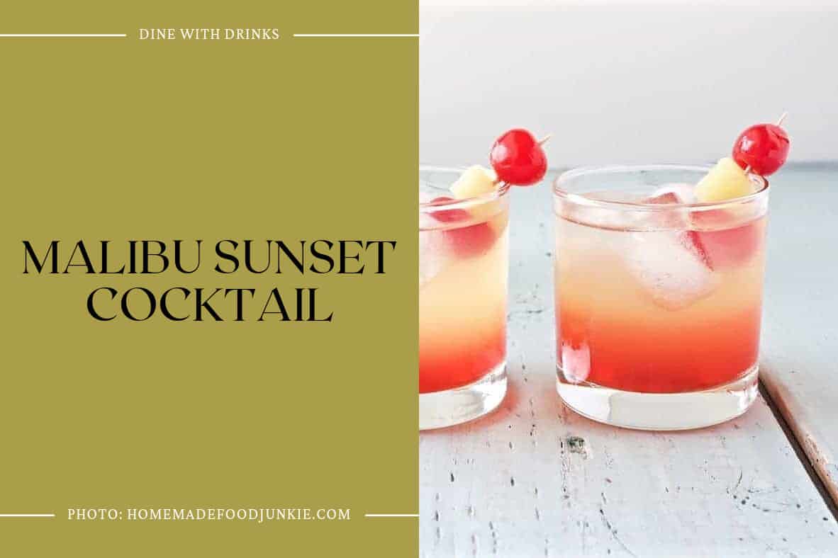 Malibu Sunset Cocktail