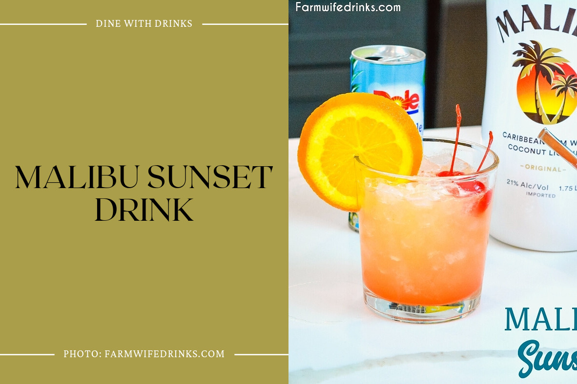 Malibu Sunset Drink