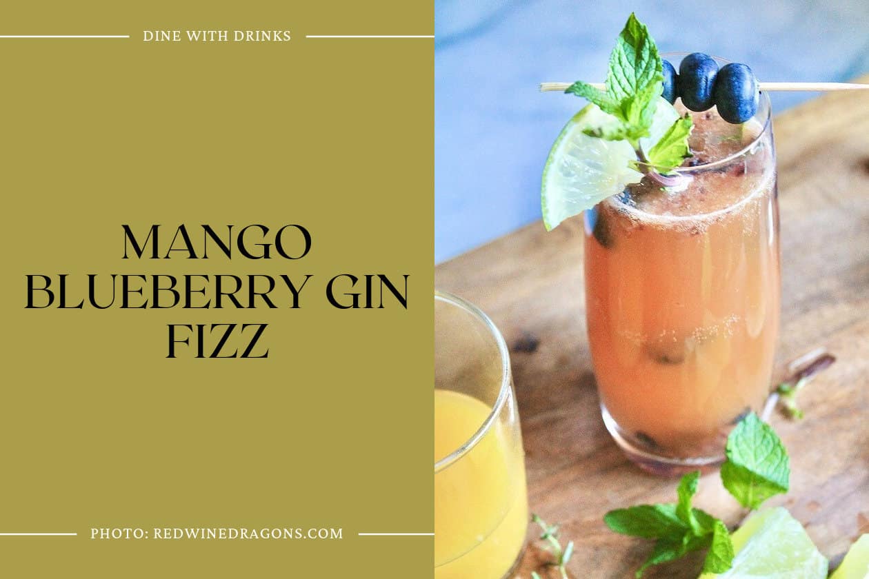 Mango Blueberry Gin Fizz
