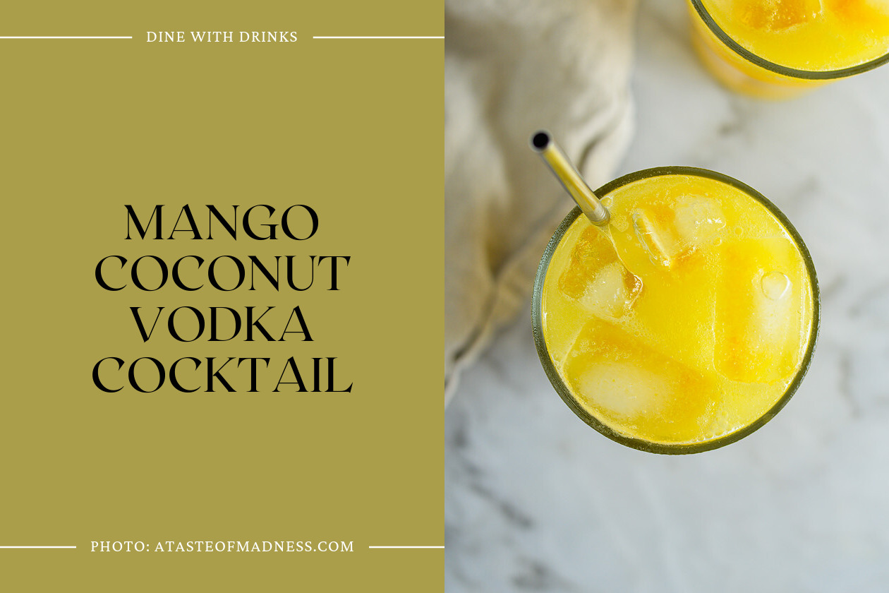 Mango Coconut Vodka Cocktail