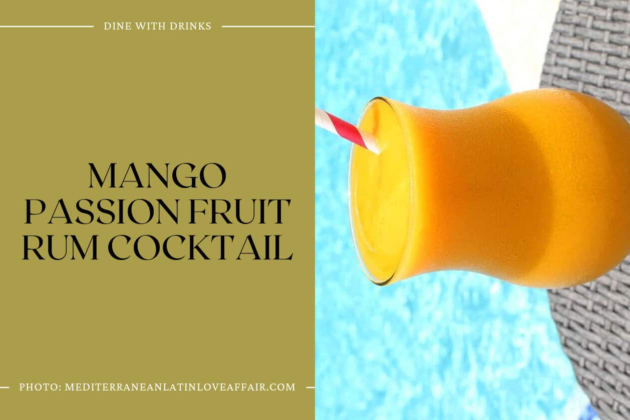 Mango Passion Fruit Rum Cocktail