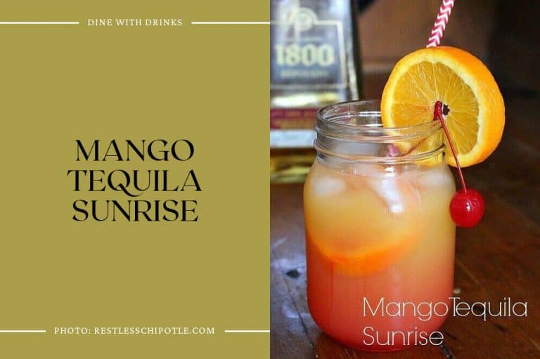 23 Tequila Orange Juice Cocktails To Turn Up The Fun DineWithDrinks Mango Tequila Sunrise 4 768x511