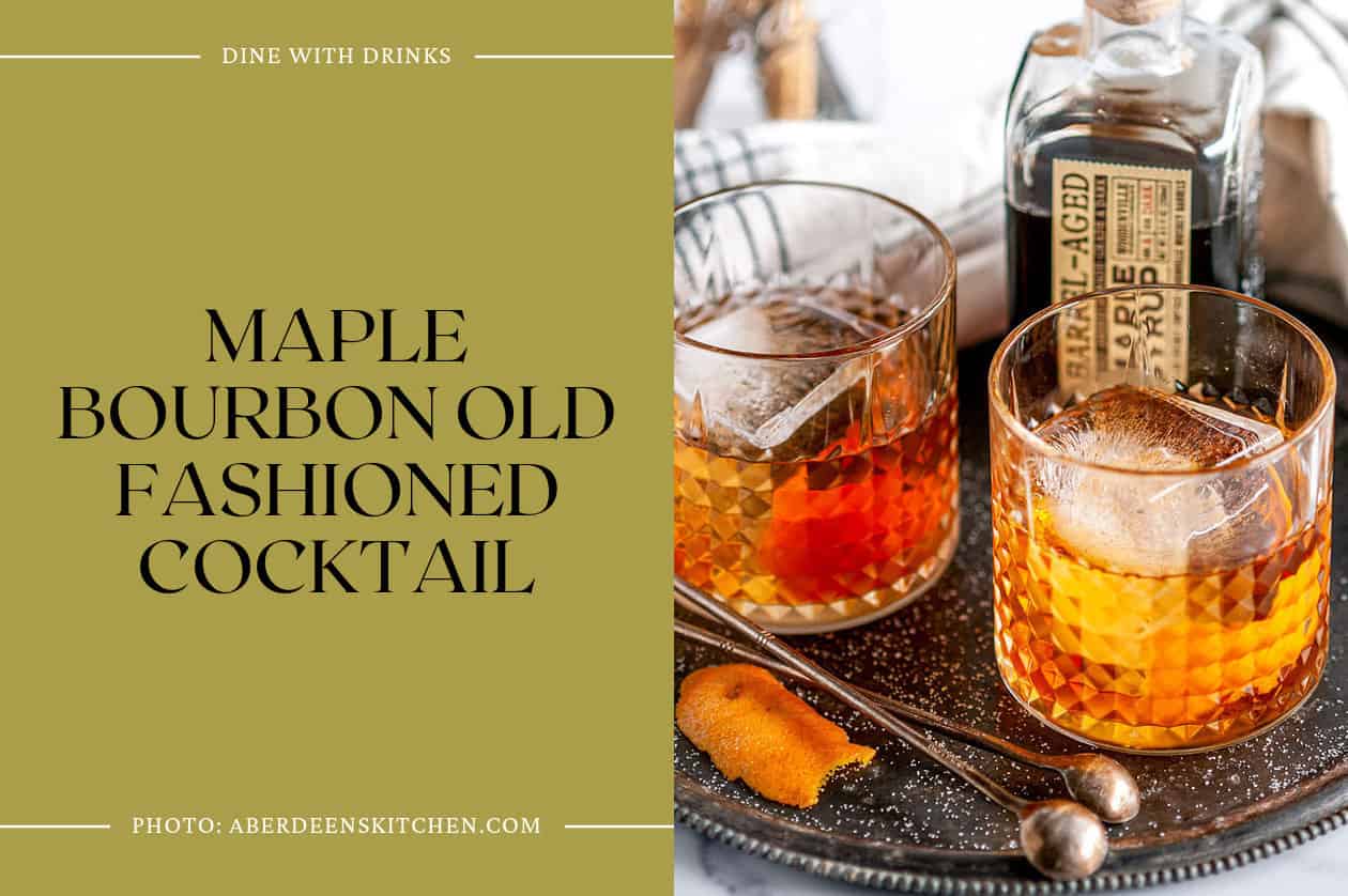 Maple Bourbon Old Fashioned Cocktail