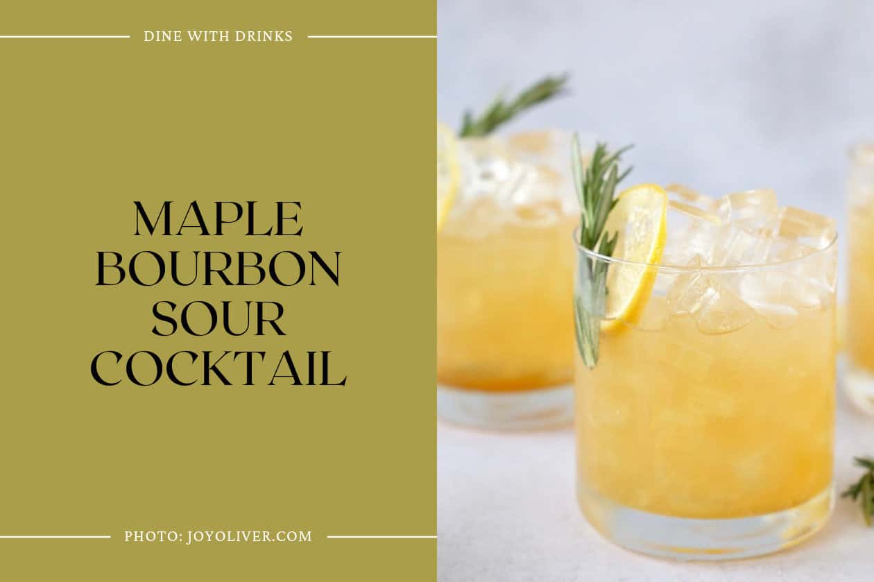 Maple Bourbon Sour Cocktail