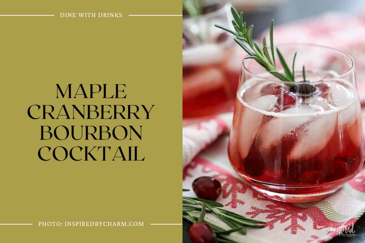 Maple Cranberry Bourbon Cocktail