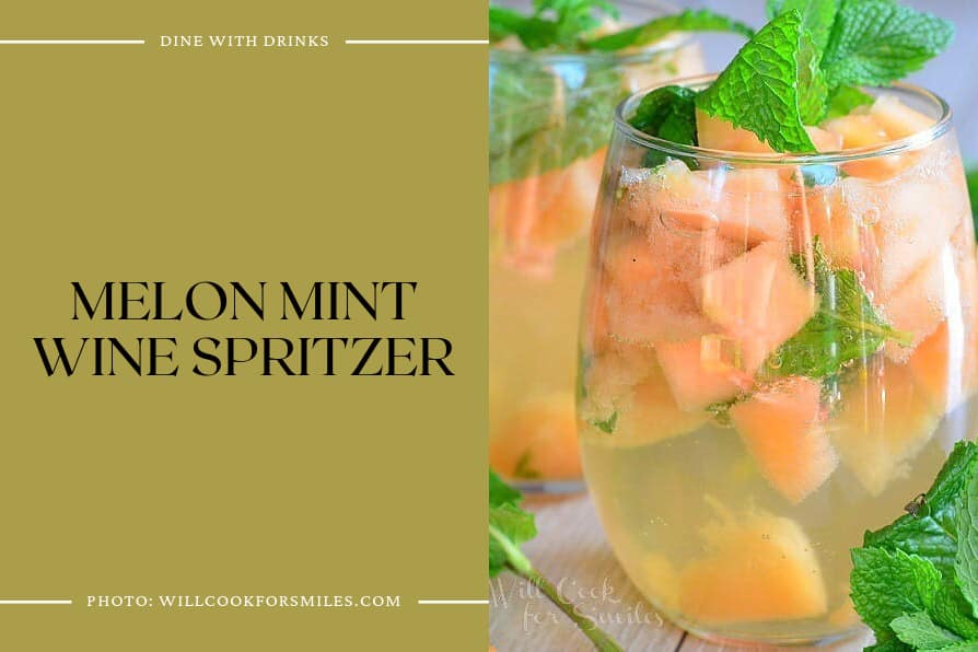 Melon Mint Wine Spritzer