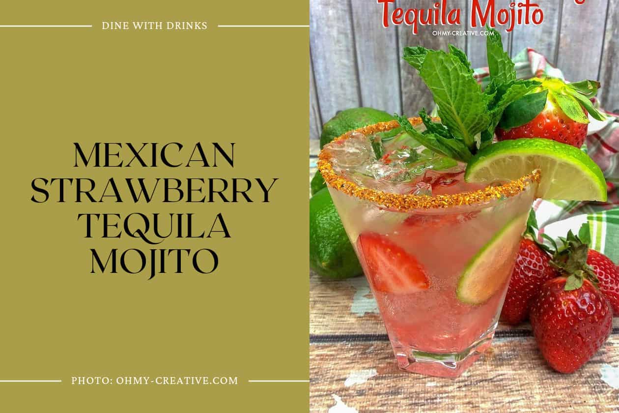 Mexican Strawberry Tequila Mojito