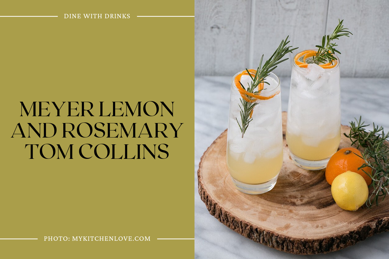 Meyer Lemon And Rosemary Tom Collins