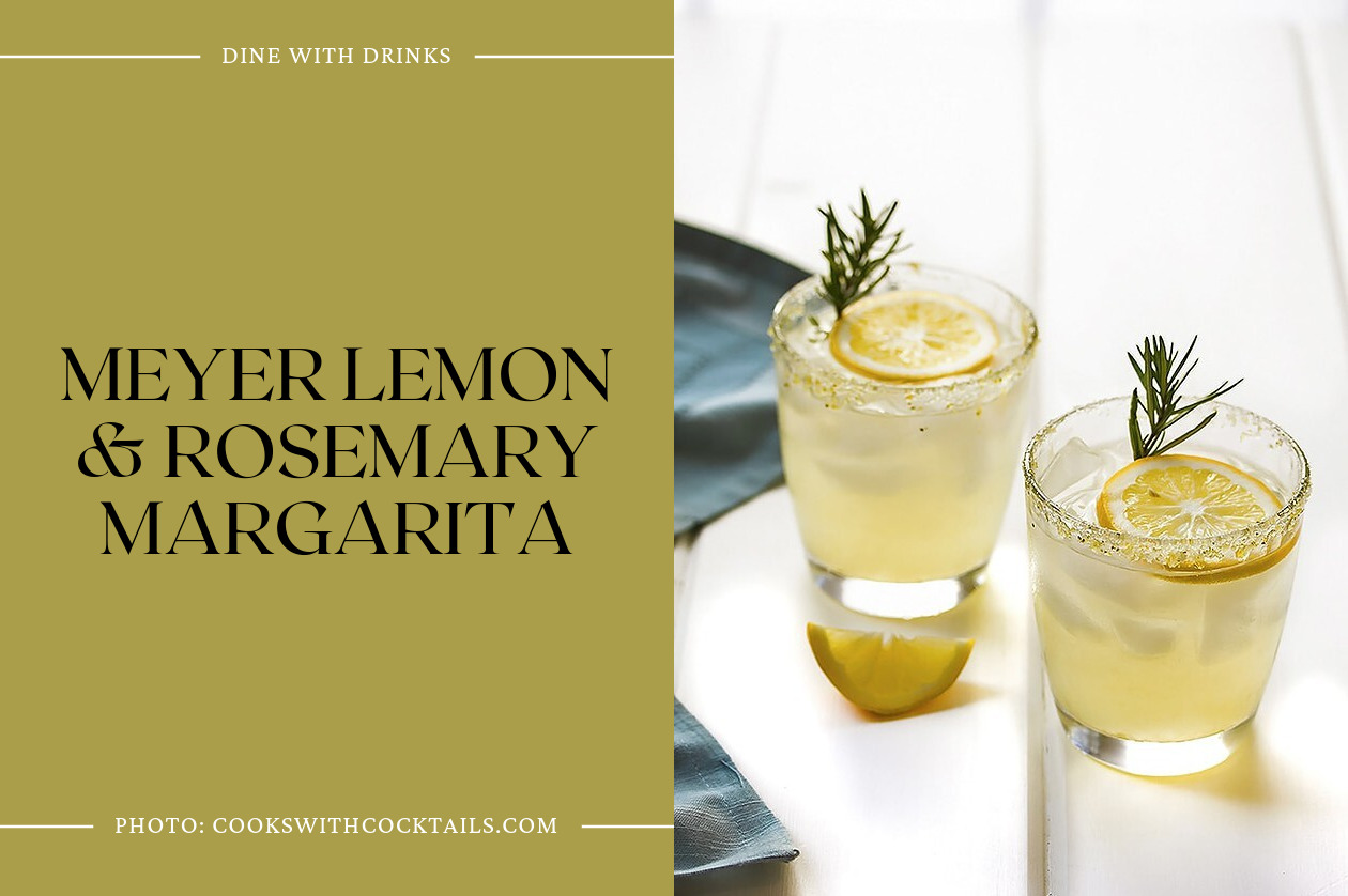 Meyer Lemon &Amp; Rosemary Margarita