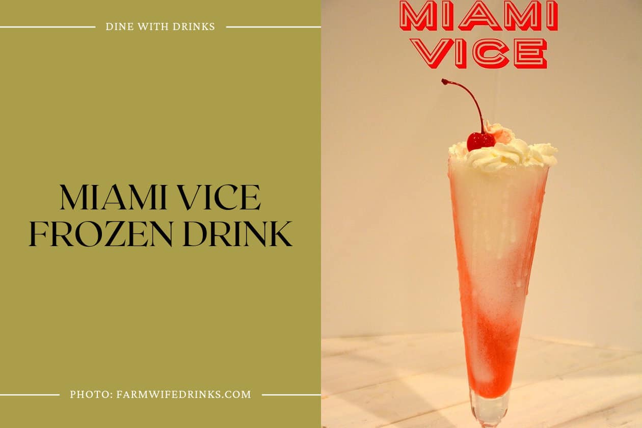 Miami Vice Frozen Drink
