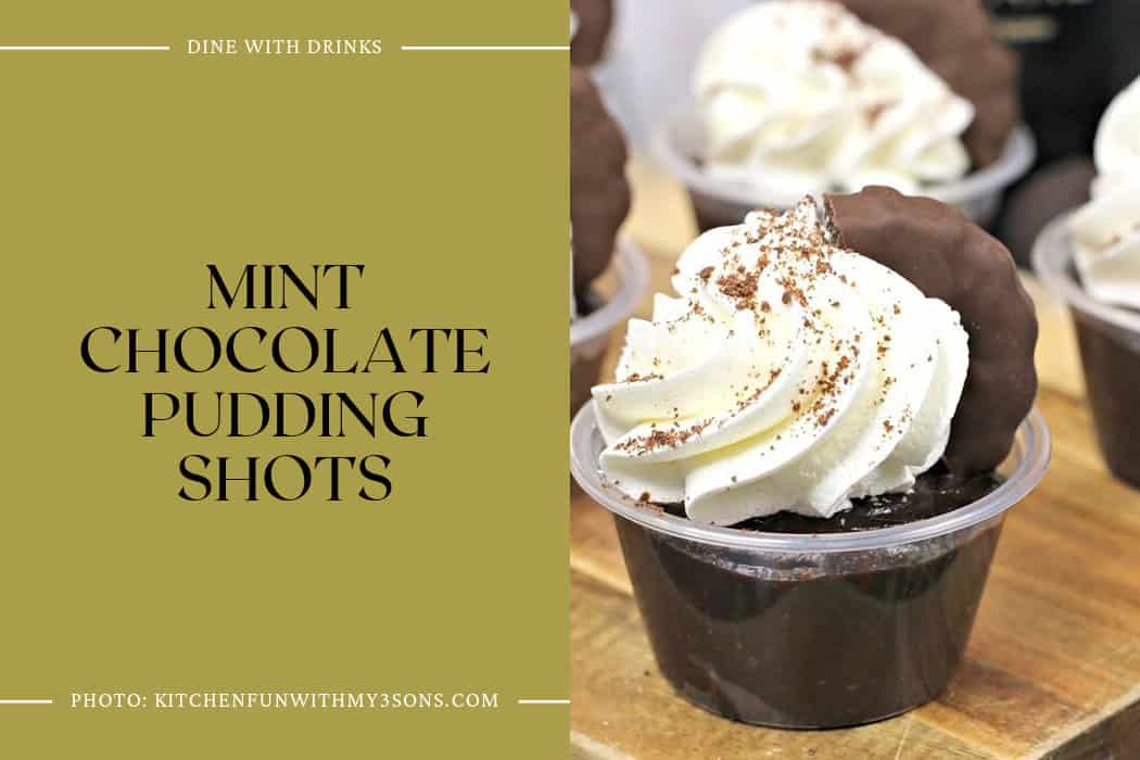 Mint Chocolate Pudding Shots