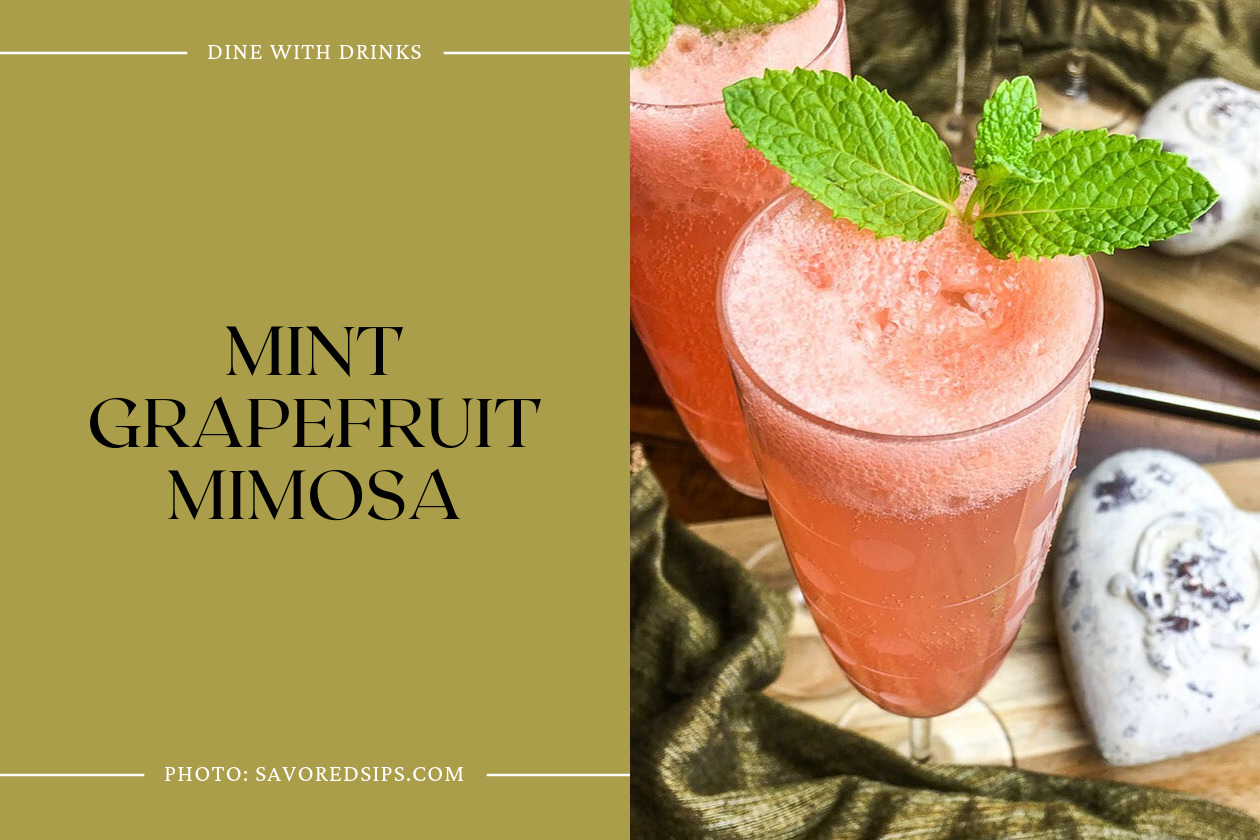 Mint Grapefruit Mimosa