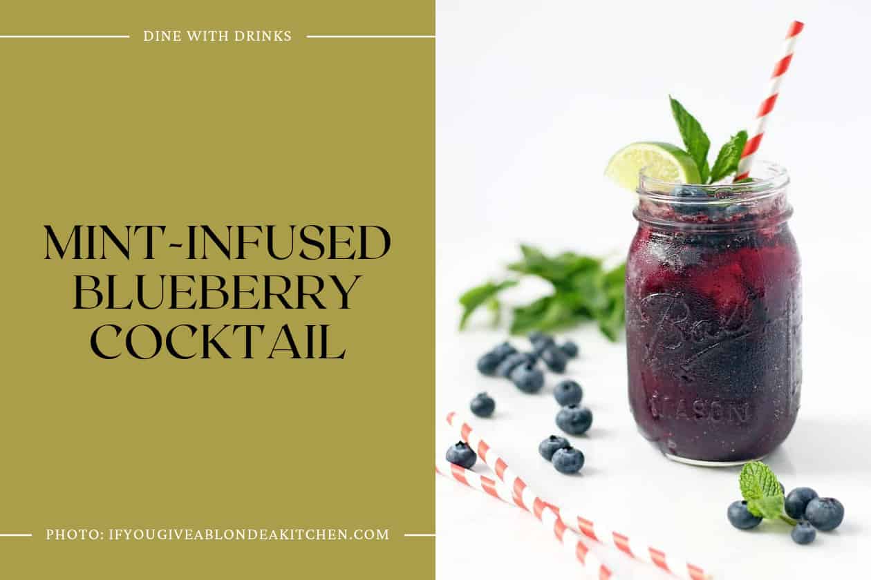 Mint-Infused Blueberry Cocktail