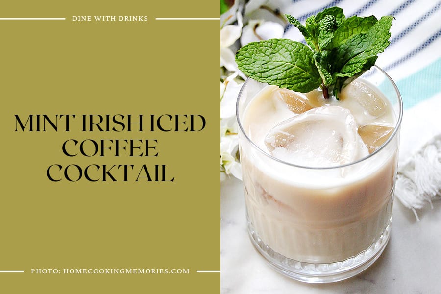 Mint Irish Iced Coffee Cocktail