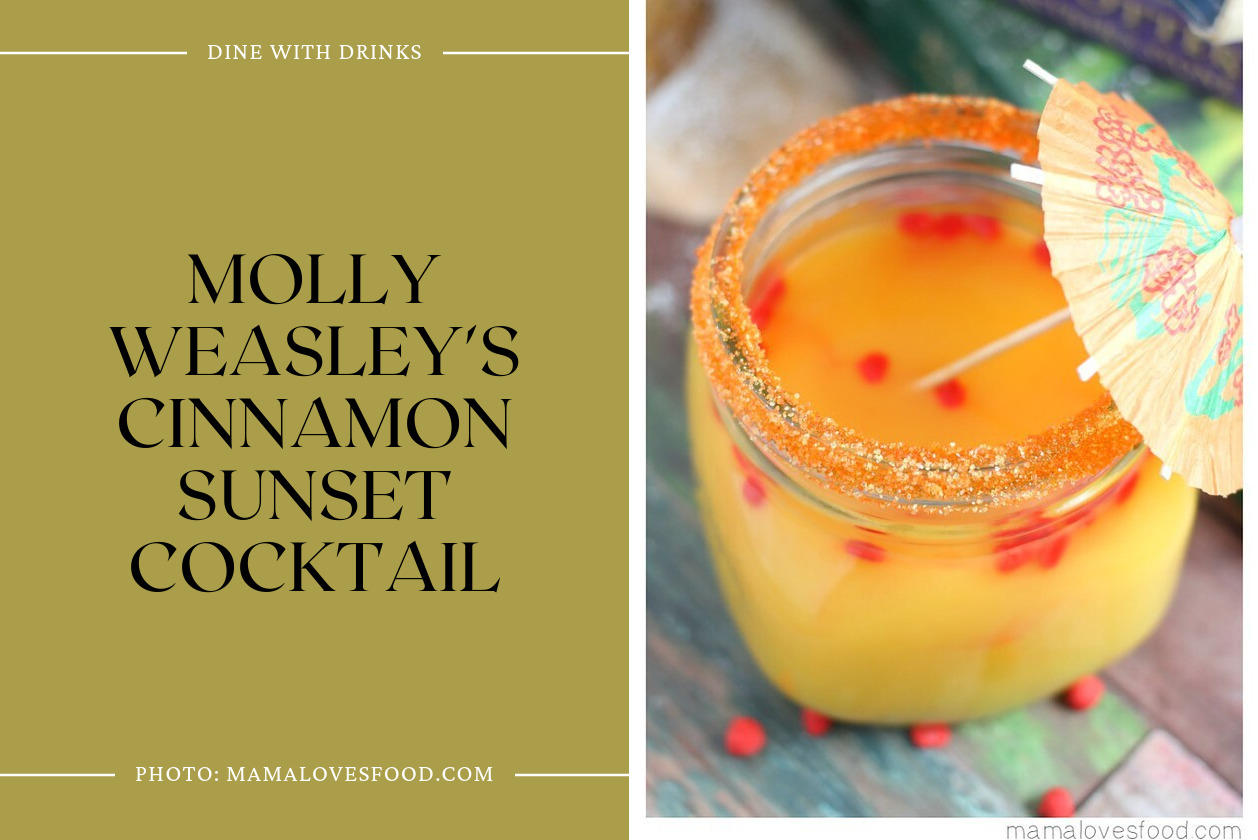 Molly Weasley's Cinnamon Sunset Cocktail