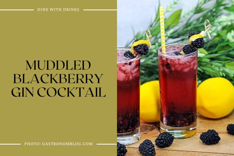 Muddled Blackberry Gin Cocktail