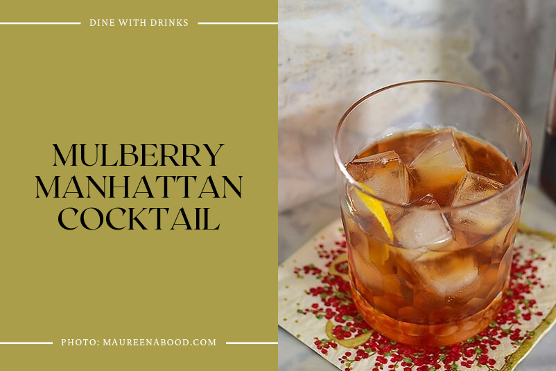 Mulberry Manhattan Cocktail