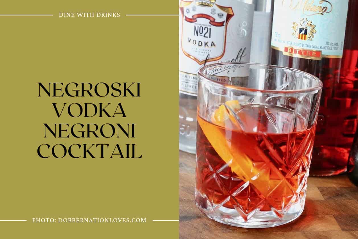Negroski Vodka Negroni Cocktail