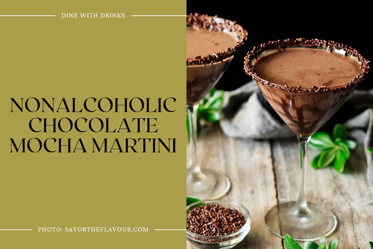 Nonalcoholic Chocolate Mocha Martini