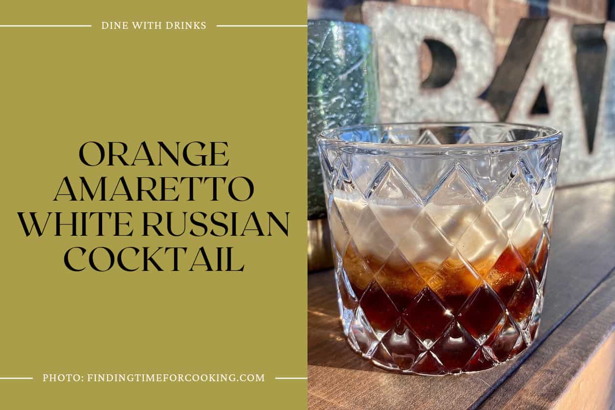 Orange Amaretto White Russian Cocktail