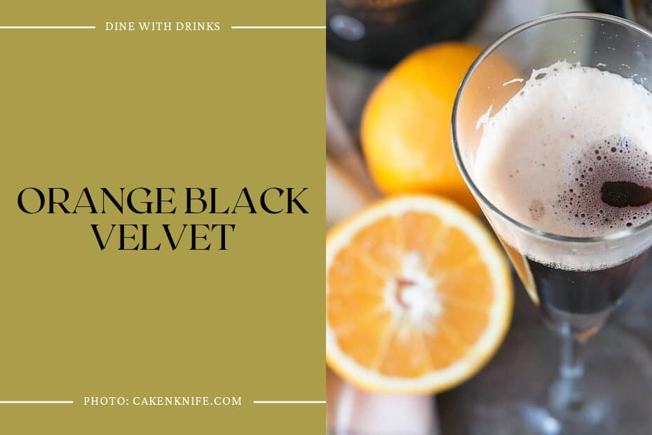 Orange Black Velvet